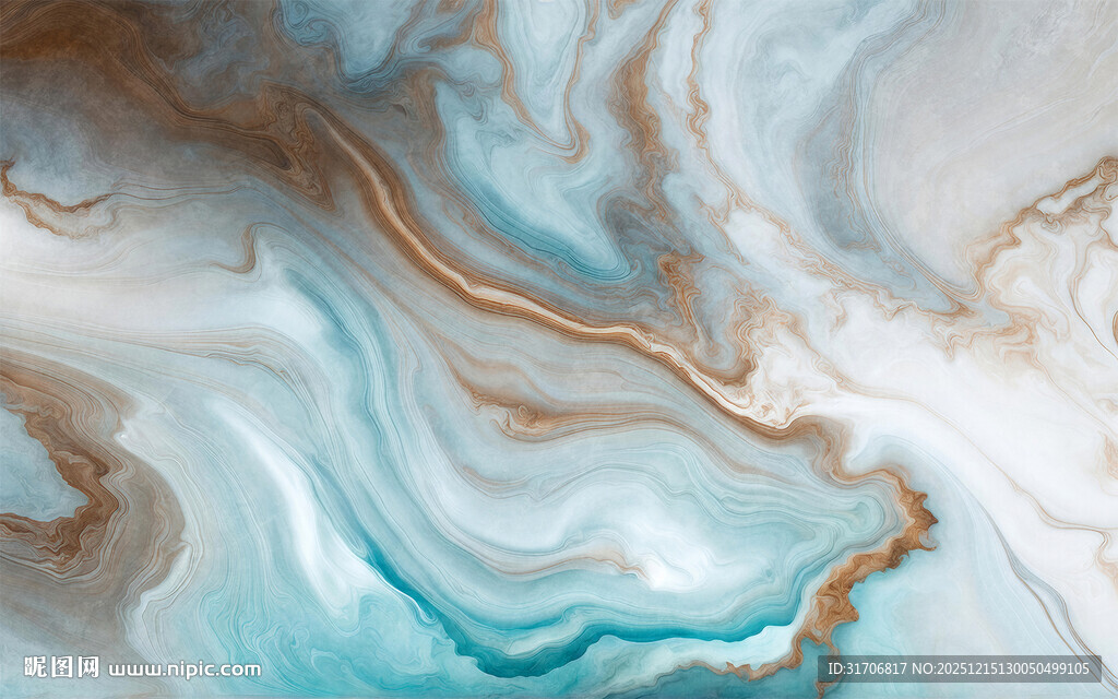 蓝白大理石纹理