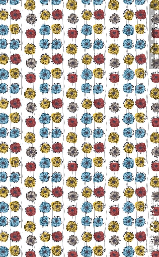 多彩圆点图案背景