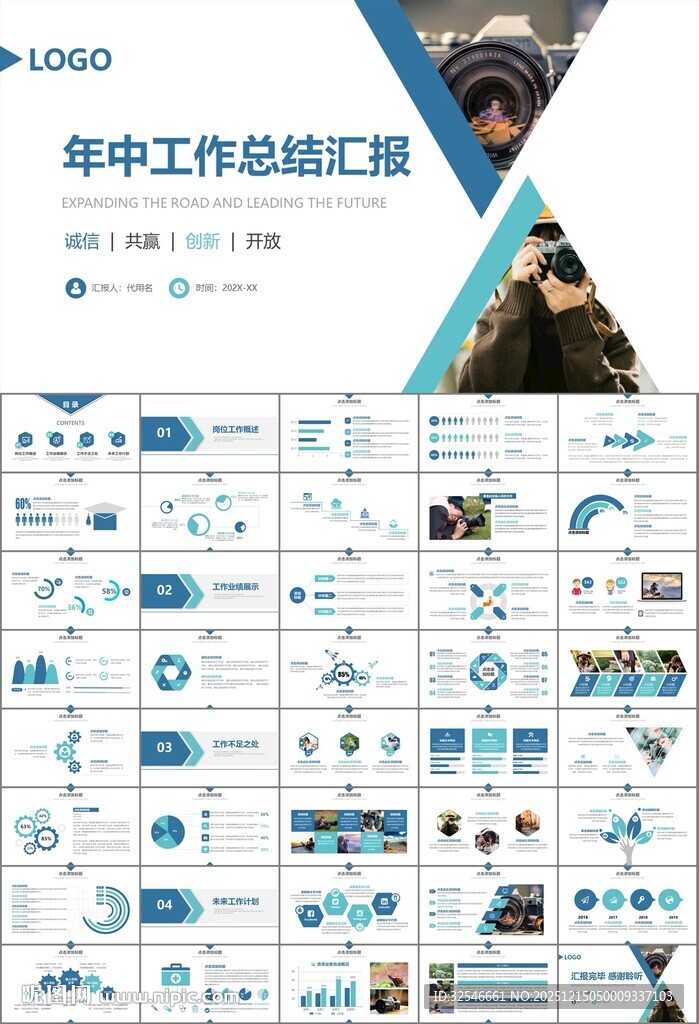 摄影展电视电影影视传媒ppt