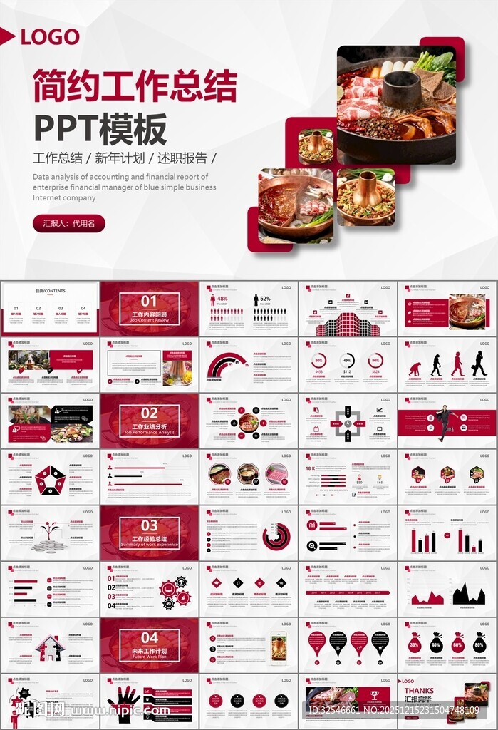 火锅加盟连锁PPT模板
