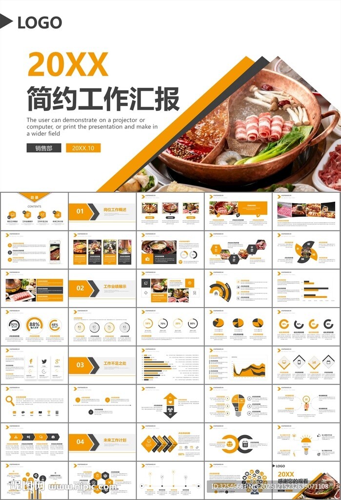 火锅加盟连锁PPT模板