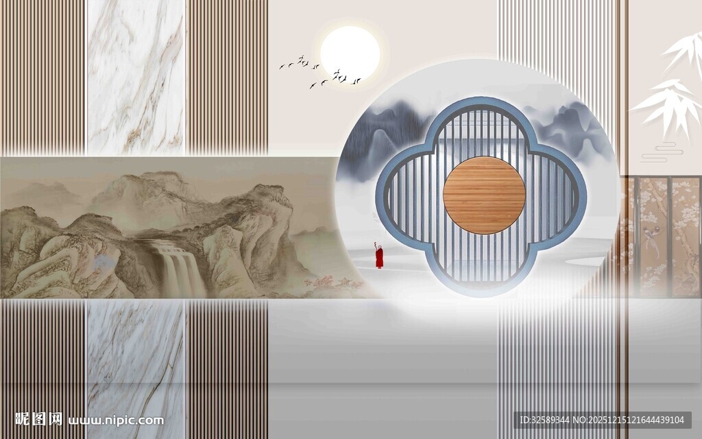 中式山水装饰艺术摆件