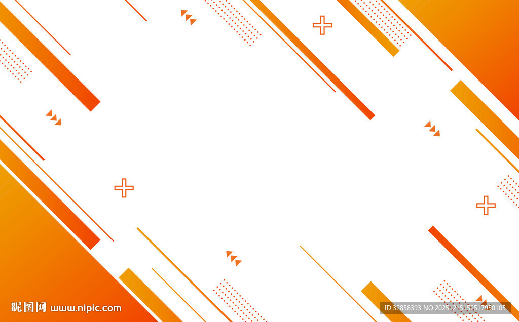 橙色几何线条背景图案