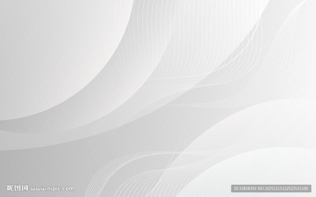 白色渐变波浪抽象背景图