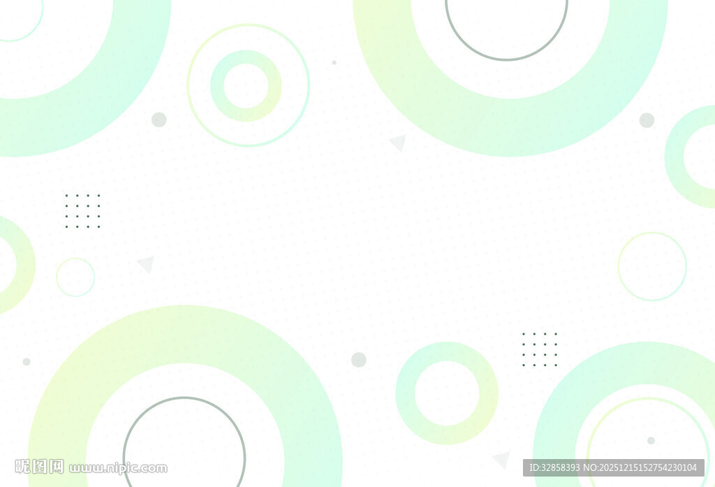 清新几何圆形背景图案