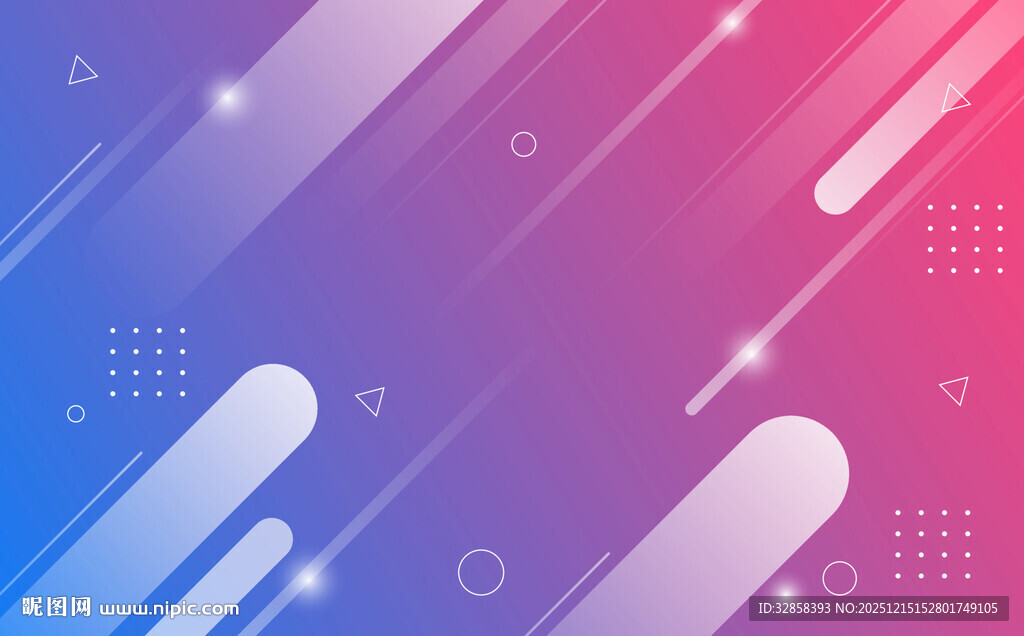 渐变炫彩几何线条背景图