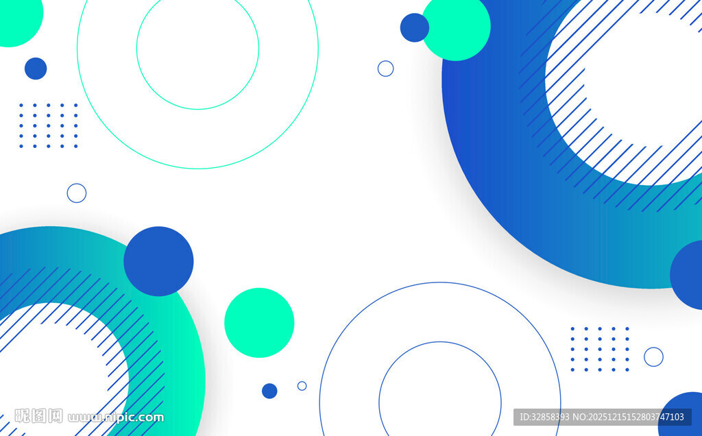 蓝绿几何抽象图案背景