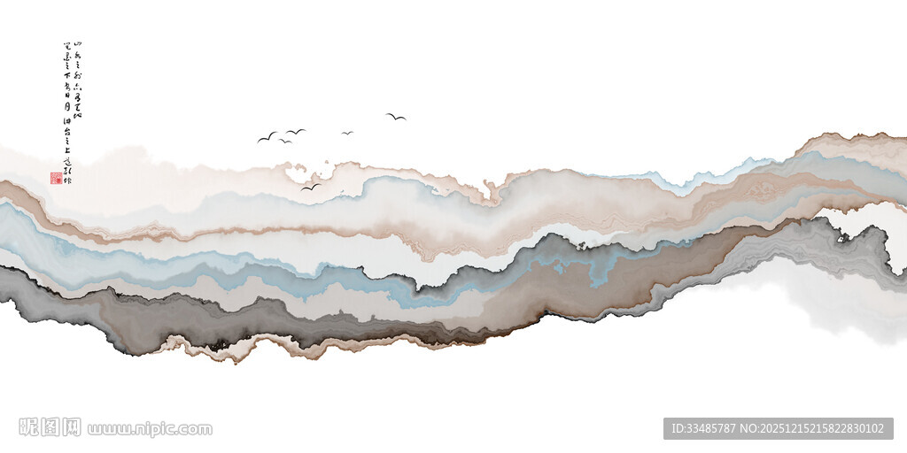 水墨抽象纹理艺术背景图