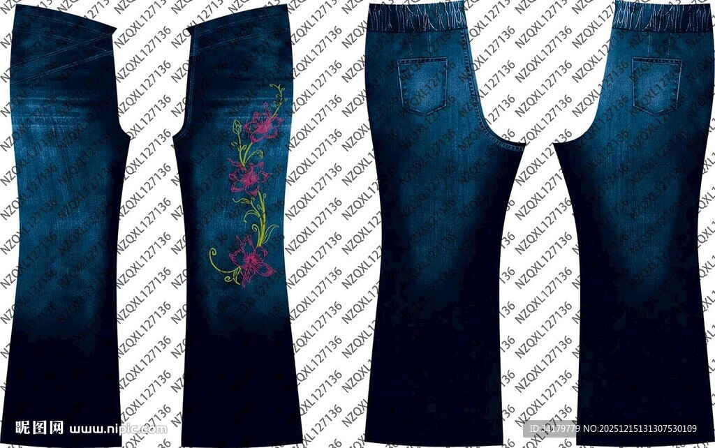 时尚民族风背心设计图