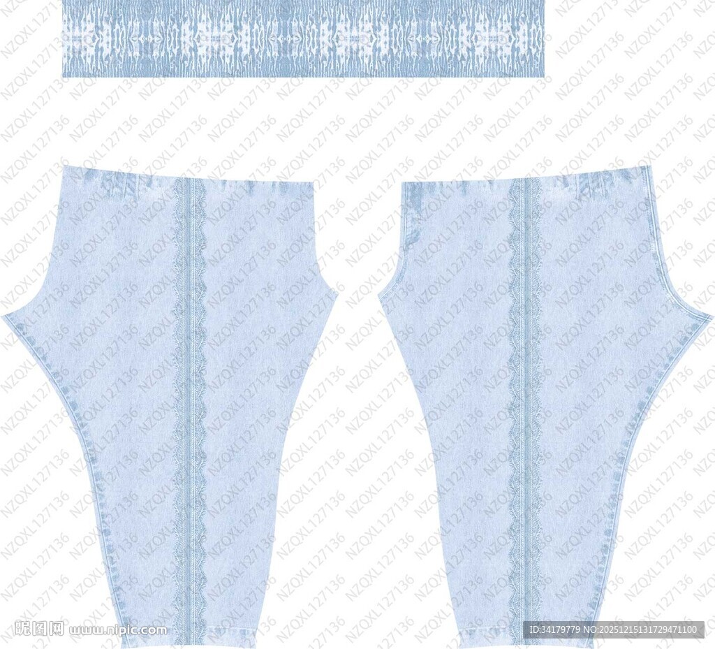 浅蓝色条纹婴儿背带裤