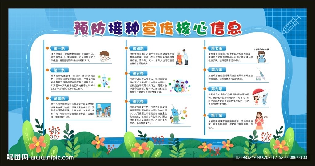 预防接种宣传核心信息