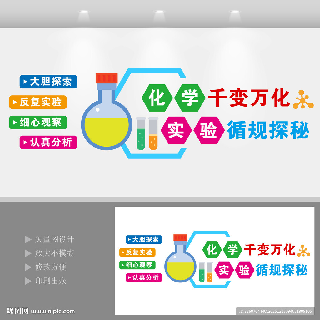 化学实验室文化墙