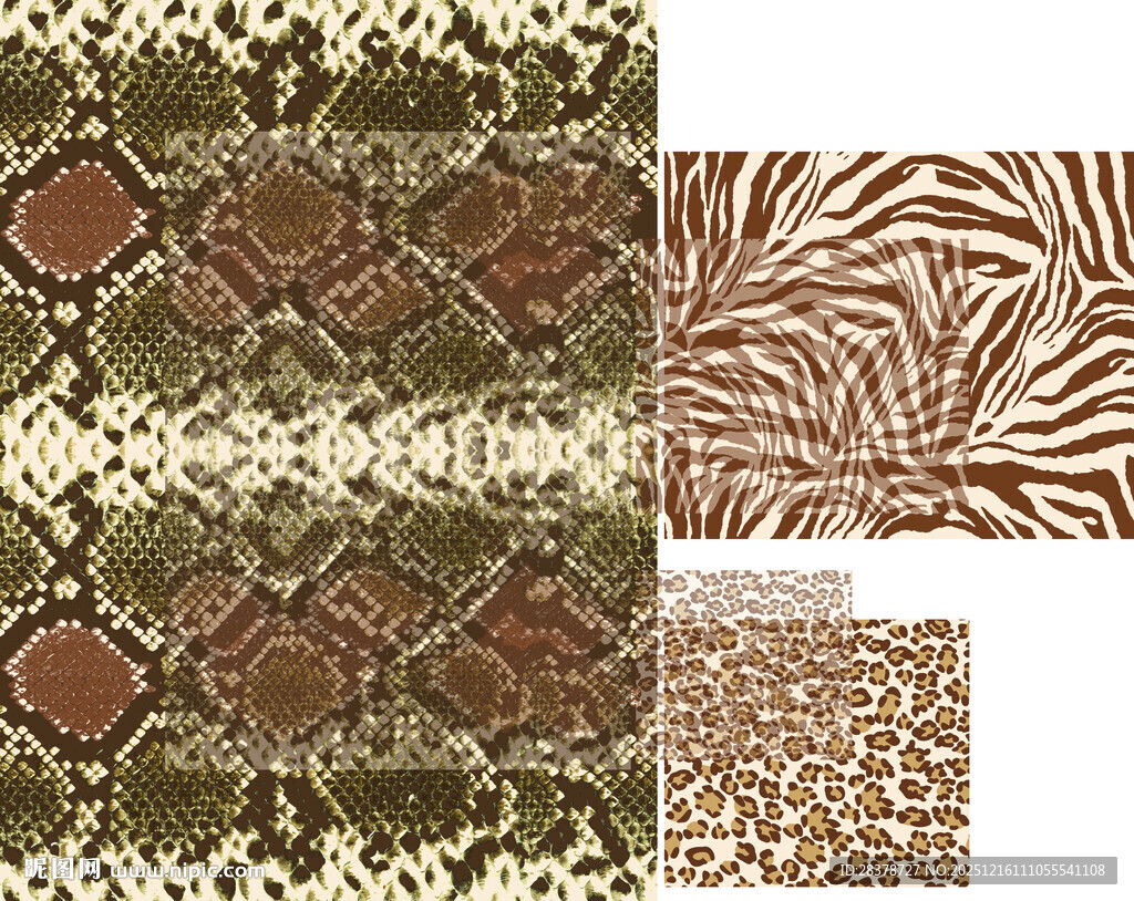 多样动物纹理图案集合