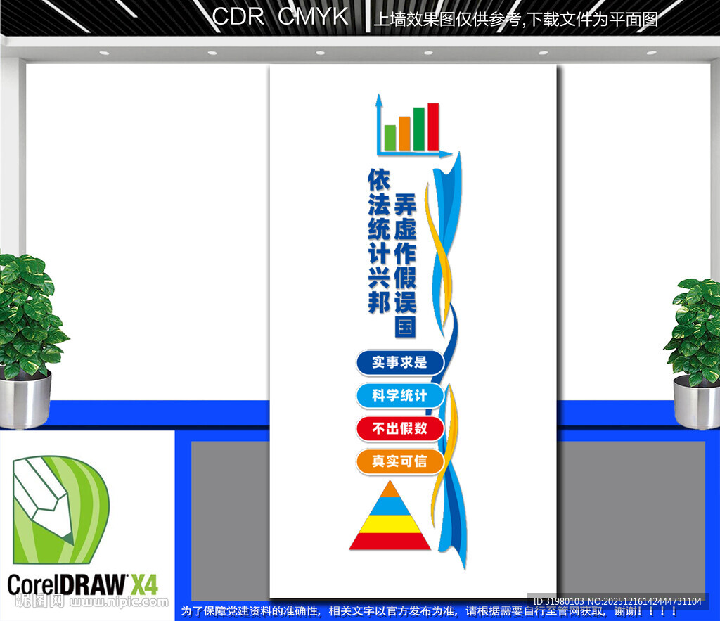 竖版统计文化墙