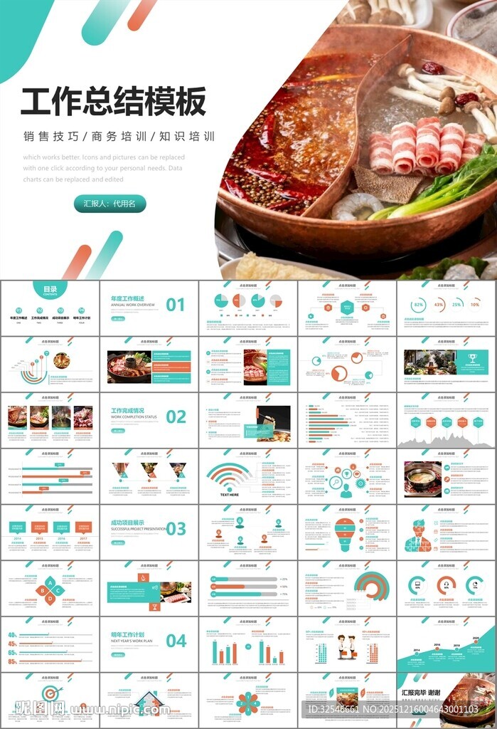 火锅加盟连锁PPT模板