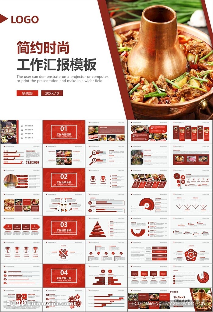 火锅加盟连锁PPT模板