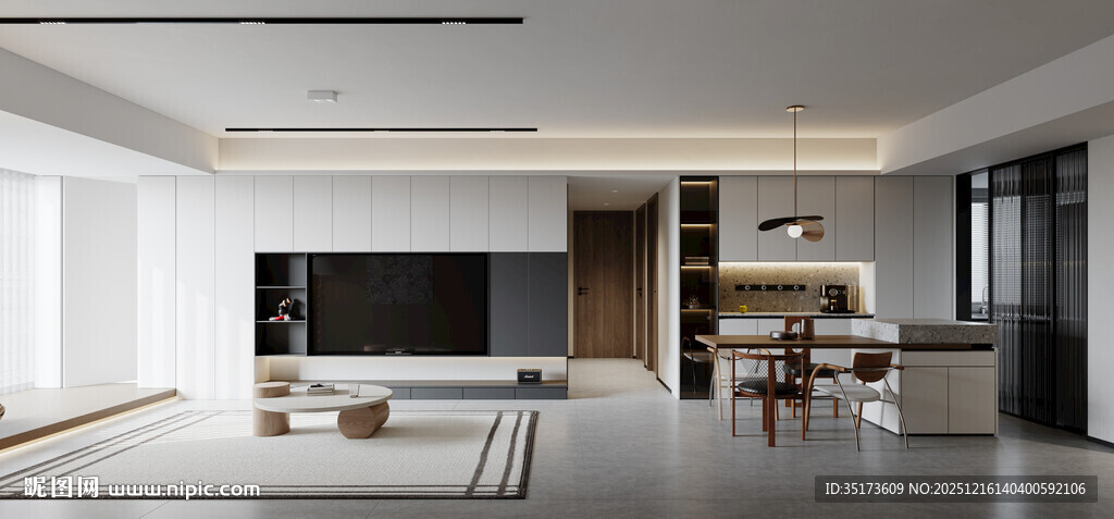 现代简约风客厅室内设计