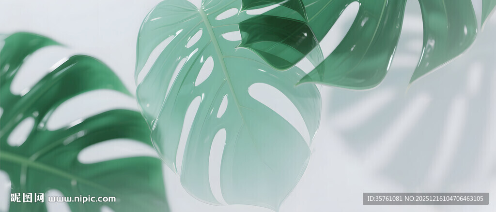 雾气磨砂膜效果绿植贴图