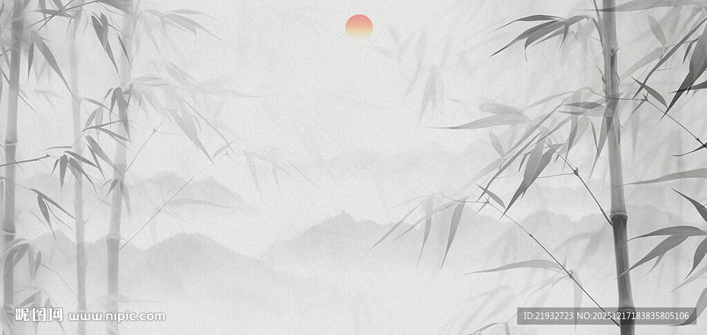 新中式竹子背景墙