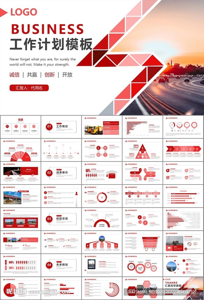 高速公路总结计划述职报告ppt