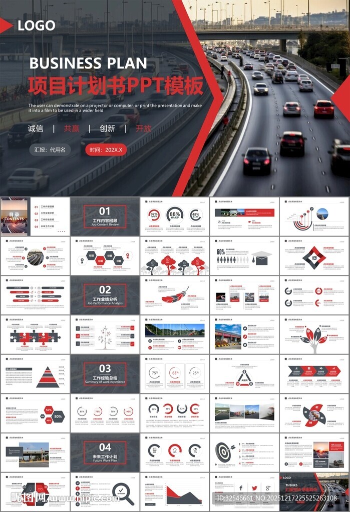 高速公路总结计划述职报告ppt