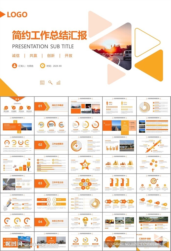 高速公路总结计划述职报告ppt