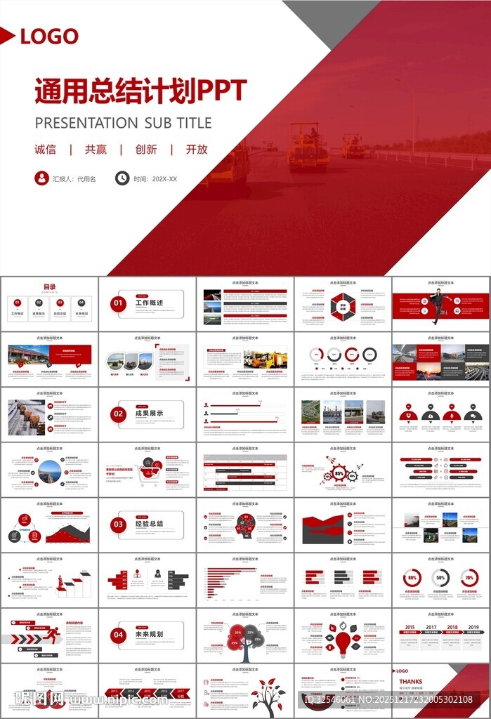 高速公路总结计划述职报告ppt