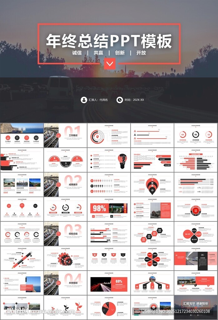 高速公路总结计划述职报告ppt