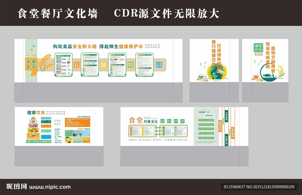 食堂餐厅文化墙