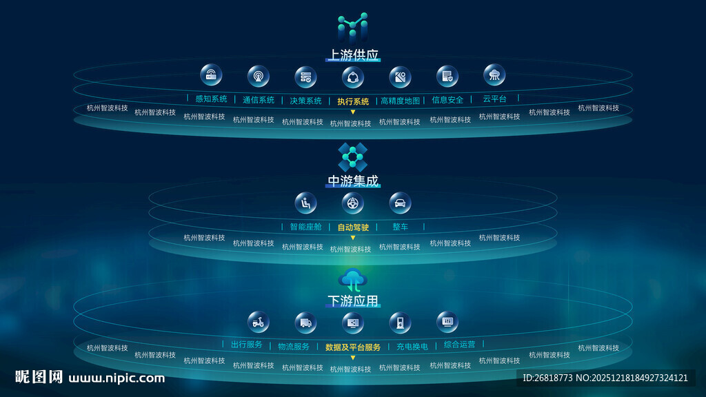 蓝色炫酷交互UI