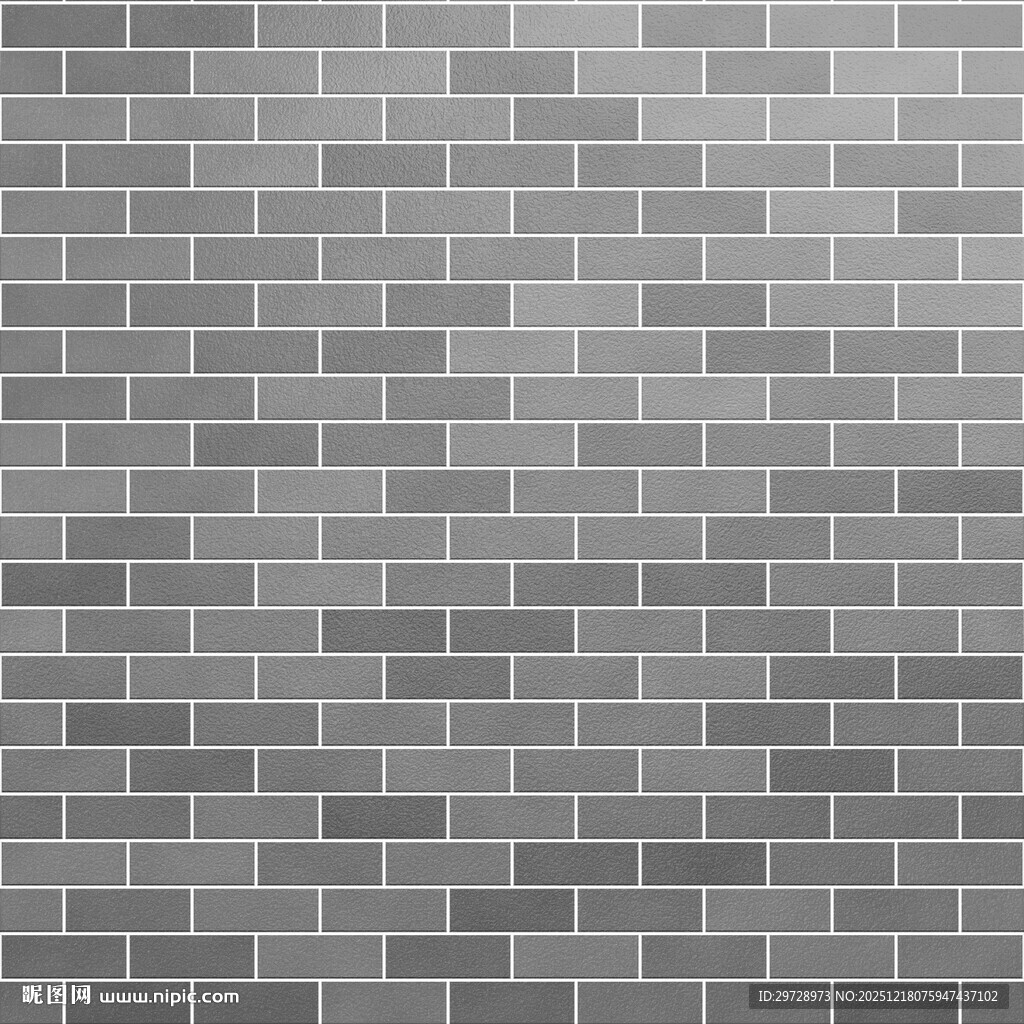 灰色砖块墙面纹理背景
