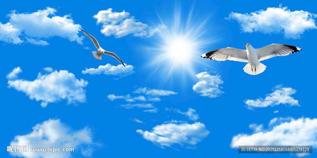 蓝天白云天花软膜