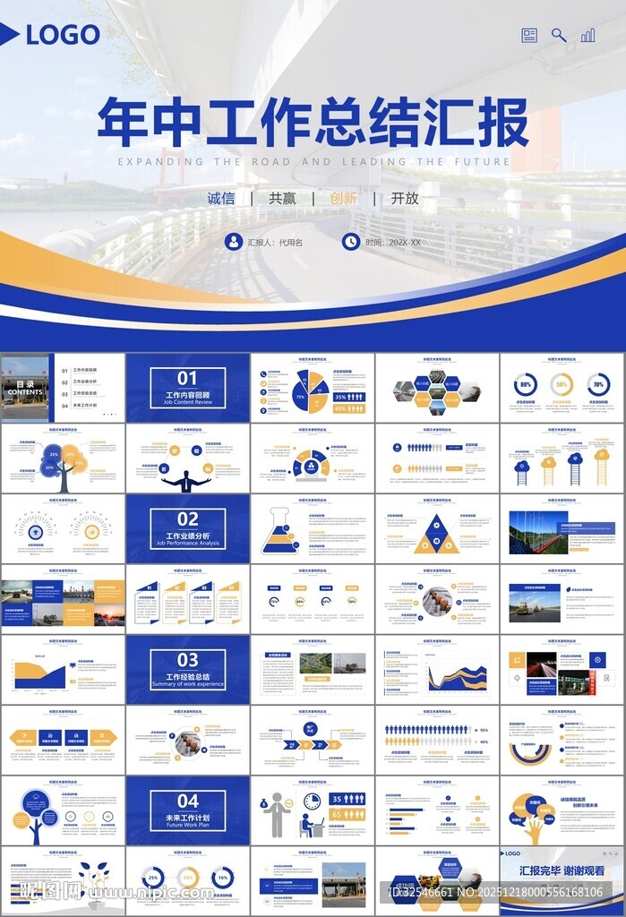 高速公路总结计划述职报告ppt