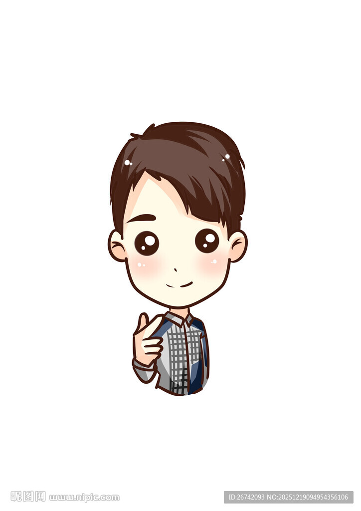 卡通男孩手持相机Q版