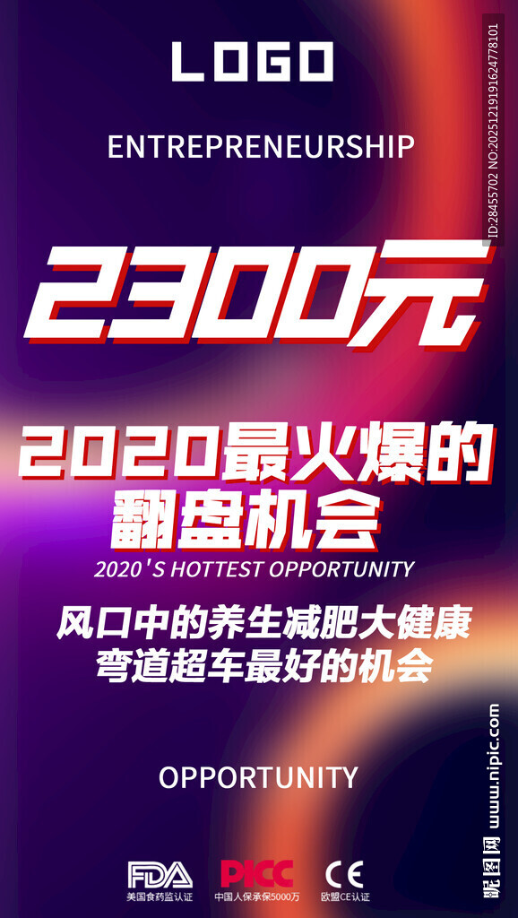 新型机会火热招商海报