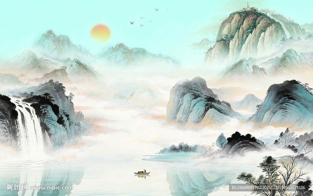 高雅 新品意境山水 TIF分层