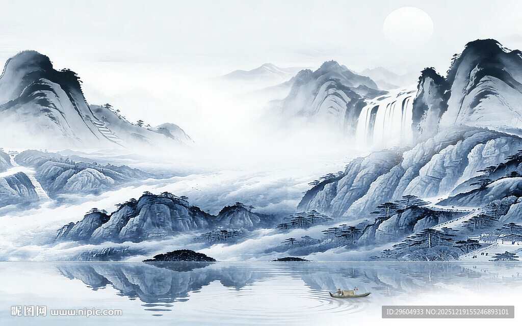 现代 新品意境山水 TIF分层