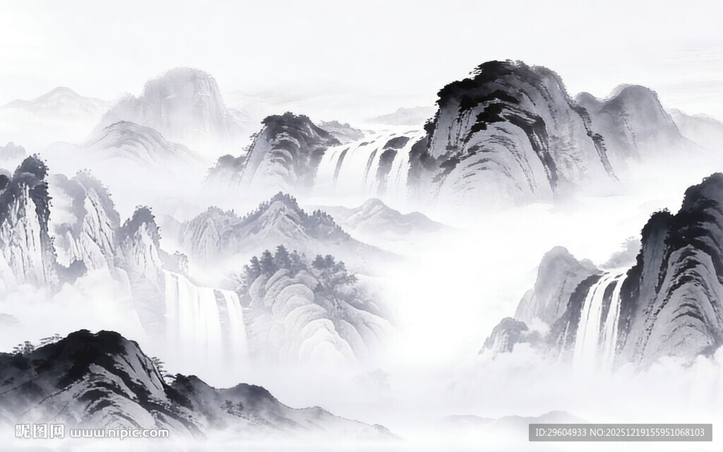 大气 新品意境山水 TIF分层