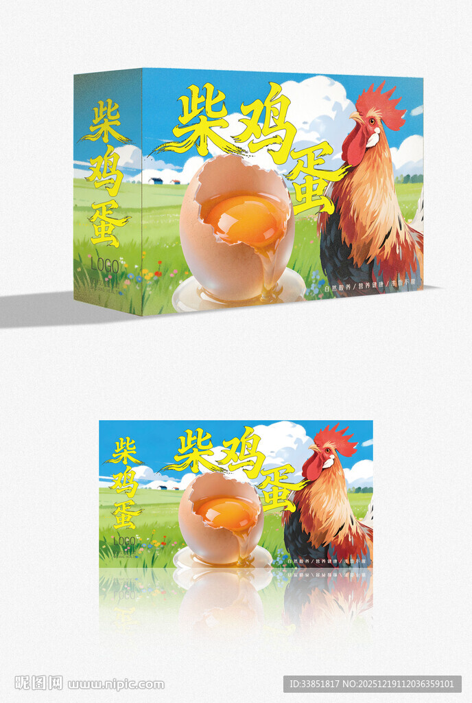 柴鸡蛋包装 