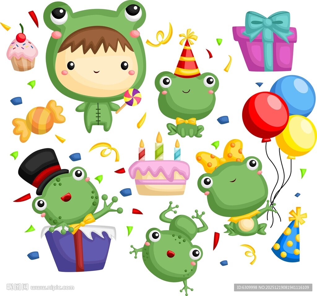 青蛙主题儿童派对元素
