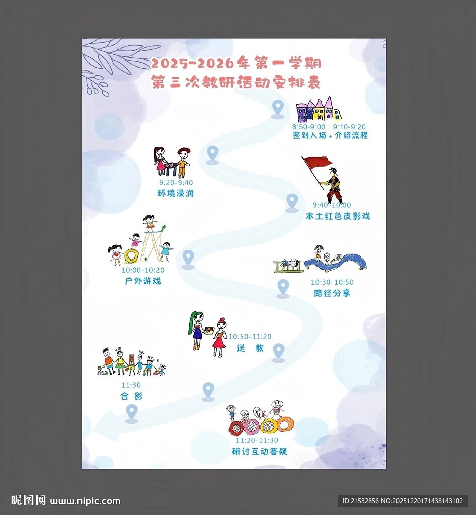 幼儿园活动流程图