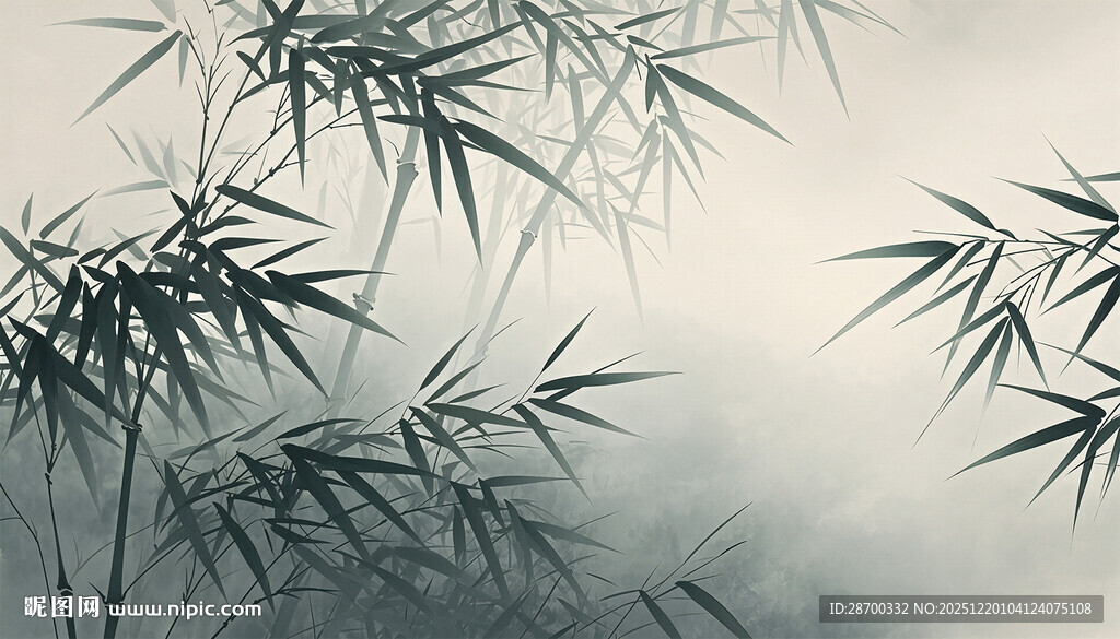 水墨竹子