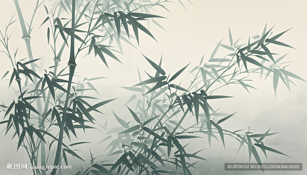 水墨竹子
