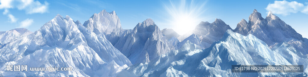 雪山风景背景图