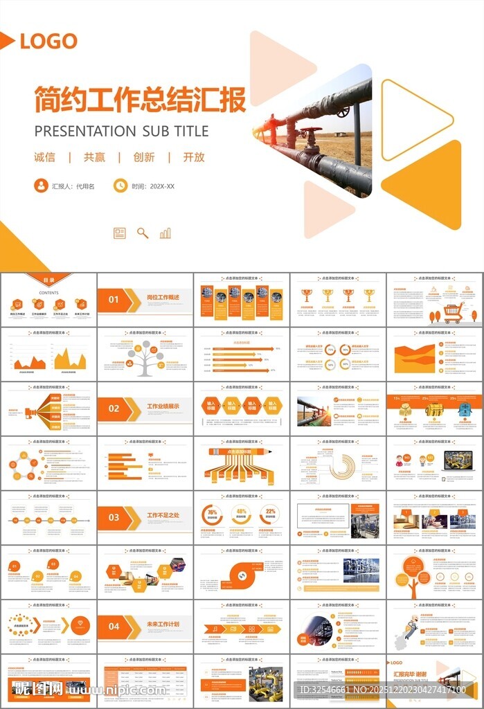 热力公司总结计划述职汇报ppt