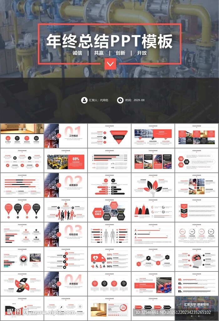 热力公司总结计划述职汇报ppt