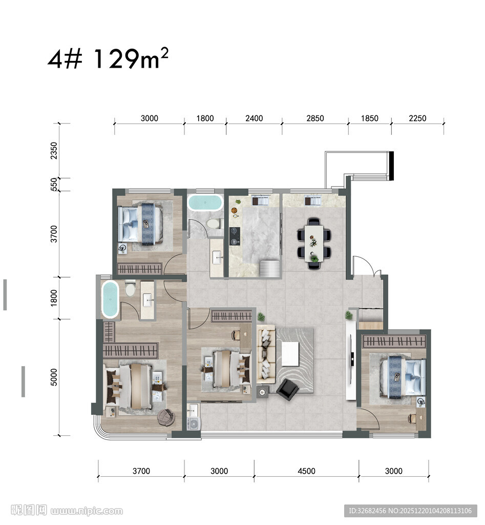 户型图 地产 户型添彩 户型 