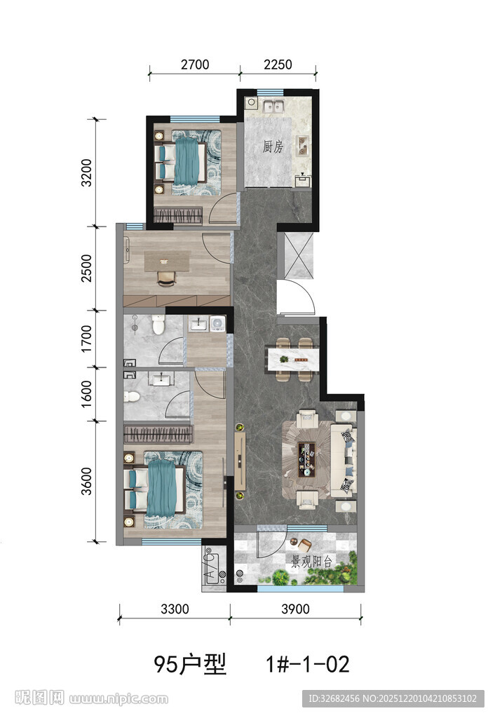 户型图 地产 户型添彩 户型 