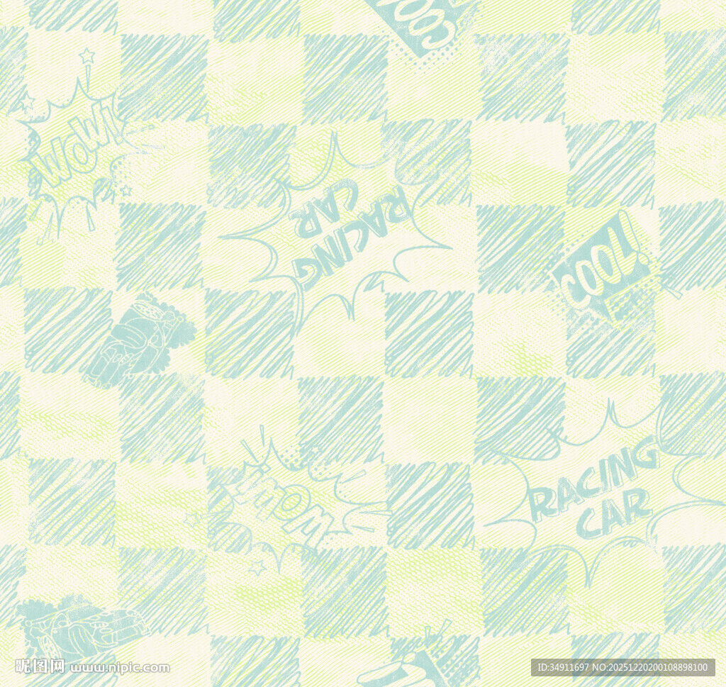 淡彩格子纹理背景图