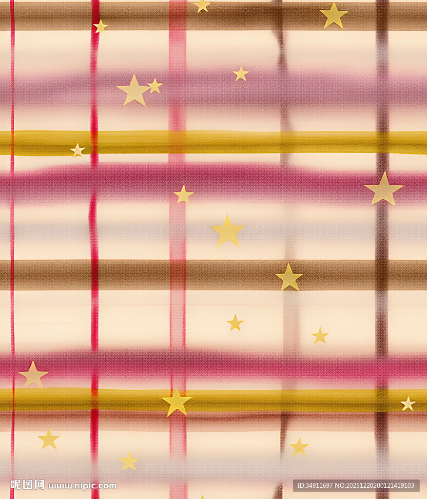 粉色条纹星星梦幻背景图